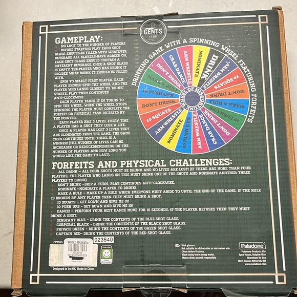 Wheel of Mis -fortune drinking game New - Picture 3 of 5